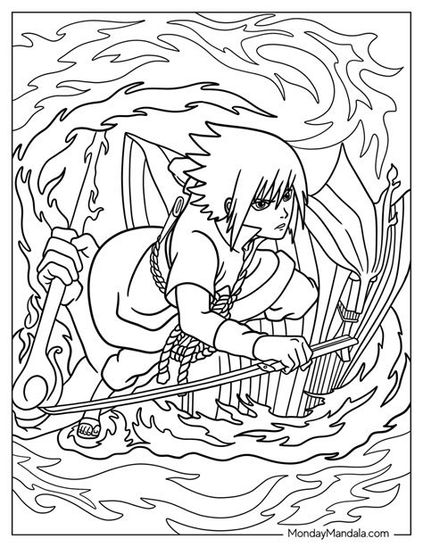 20 Sasuke Coloring Pages (Free PDF Printables)