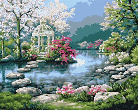 Love Your Place: Peaceful Japanese Gardens | Landscape, Landscape wall tapestry, Landscape art