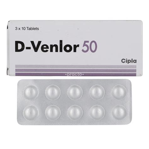 D-Venlor 50 MG Tablet - Uses, Dosage, Side Effects, Price, Composition ...