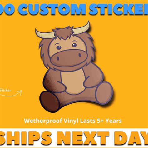 Custom Logo Stickers - Etsy