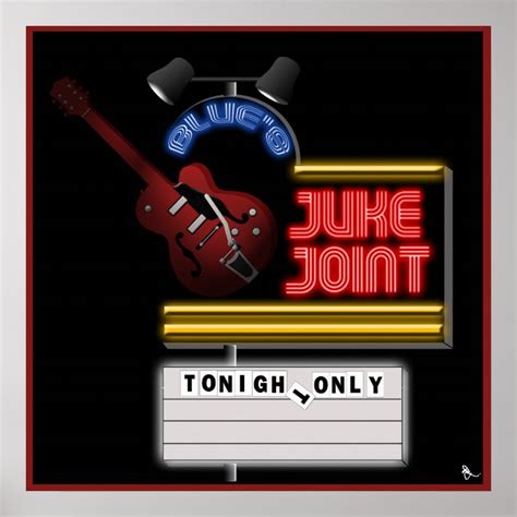 Retro Blues Juke Joint Poster | Zazzle