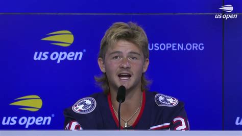 JJ Wolf: "I wouldn't say the hair's totally based on Agassi!" | US Open 2020 Press Conference ...