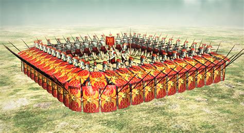 Ancient Roman infantry tactics - 3D scene - Mozaik Digital Education and Learning