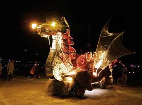 Burning Man festival at night, San Francisco - purple NIGHT