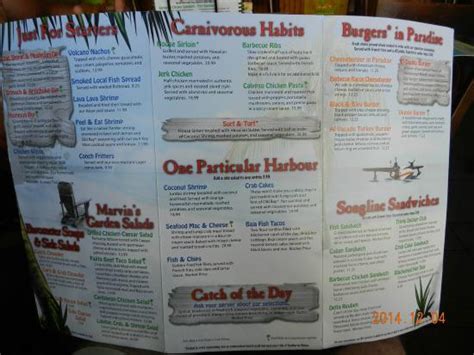 Margaritaville Key West Menu - Picture of Margaritaville Key West - TripAdvisor