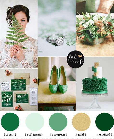 Emerald and gold wedding | Gold wedding colors, Green gold weddings, Wedding colors