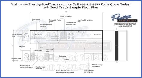 Food Truck Floor Plan Samples | Prestige Food Trucks