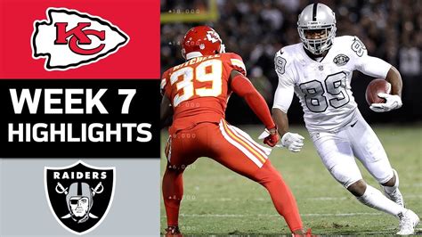 Chiefs vs. Raiders | NFL Week 7 Game Highlights - YouTube