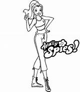 Totally Spies Sam Coloring Page  Free Printable Pages sketch template