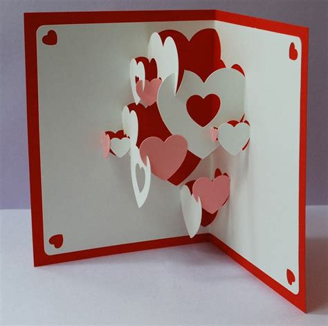 DIY Valentine Heart Collage Pop-up Card & 10 by PeadenScottDesigns