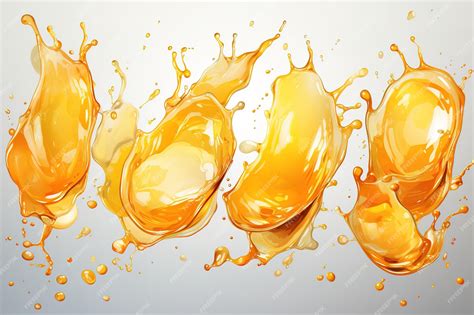 Premium Vector | Orange splash isolated on white background