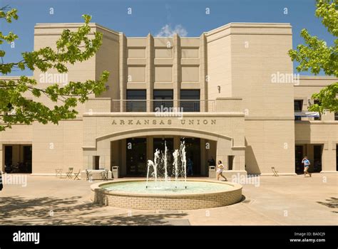 Student union on the University of Arkansas campus in Fayetteville ...