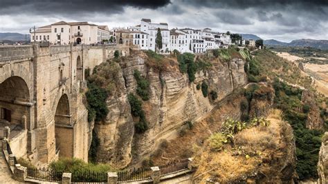 Puente Nuevo - New Bridge in Ronda, Andalusia, Spain. The bridge was ...