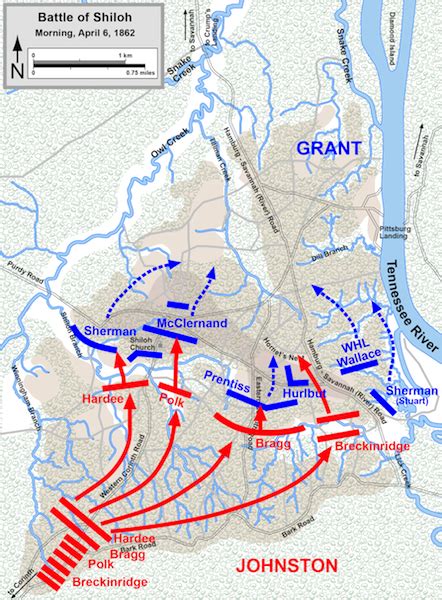 Civil War Battle Maps Shiloh