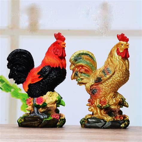 Rooster Statue Design Hen Statue Rooster Statue-in Statues & Sculptures from Home & Garden on ...