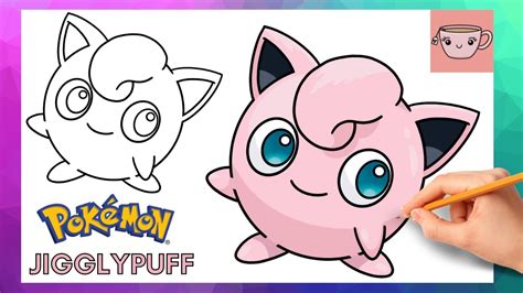 How To Draw Jigglypuff | Pokemon #0039 | Cute Easy Step By Step Drawing ...