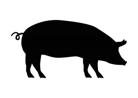 Pig Silhouette Wall Decal - WallMonkeys.com