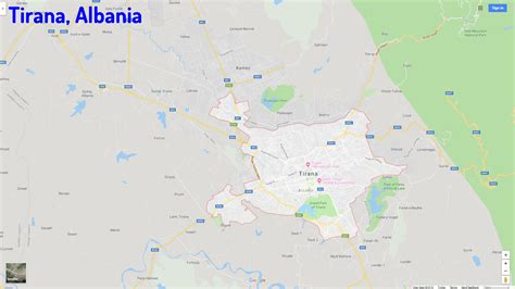 TIrana Map - Albania