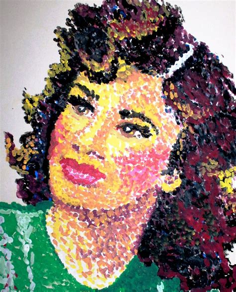 1960s Pop Art Original Painting Wall Art rendering of Joan | Etsy