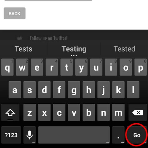 Disable the "Go" Button on the Android and iOS Virtual Keyboard