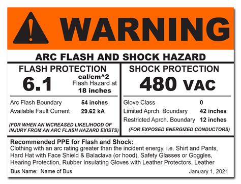 What should an electrical hazard label look like? - Rozel | Arc flash studies & electrical ...