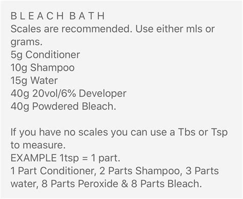 bleach wash hair recipe - Marianna Battaglia