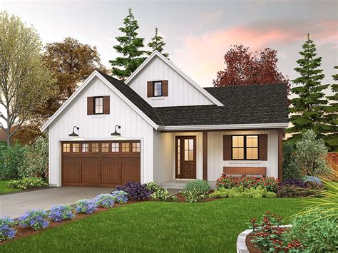 House Plan 81310 - Farmhouse Style with 1196 Sq Ft, 3 Bed, 2 Bath