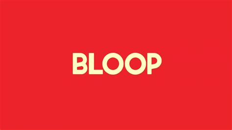 BLOOP SOUND EFFECT - YouTube