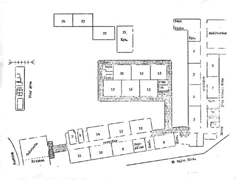 Map of Andrew Jackson Elementary School circa 1966