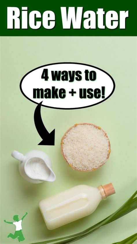 4 Ways to Make Rice Water + How to Use | Recipe | Diy natural products, Natural beauty diy ...