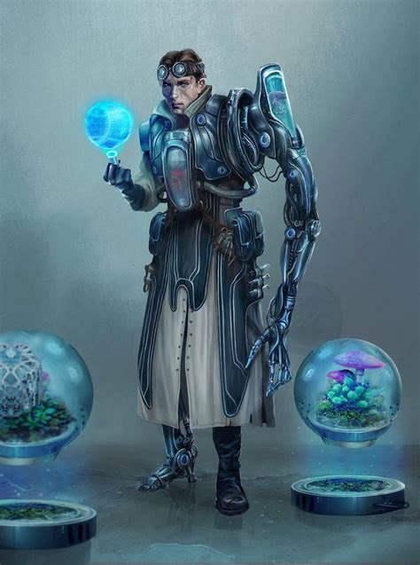 The Scientist by AmyCornelson | Sci fi art, Sci fi concept art, Cyberpunk character