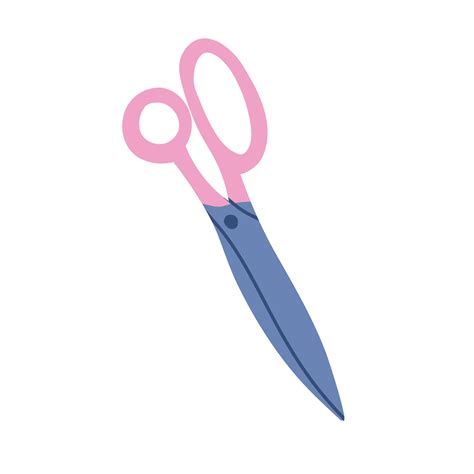 Sewing scissors isolated on white background. Drawn scissors. Vector ...