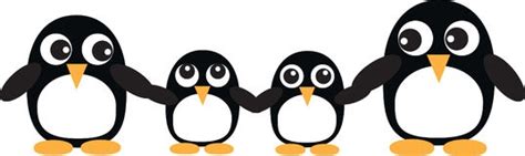 Penguin family clipart - Clipground