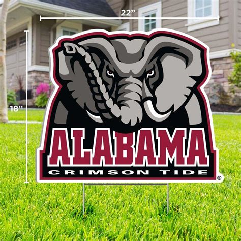 Bama | Alabama Elephant Logo Lawn Sign | Alumni Hall