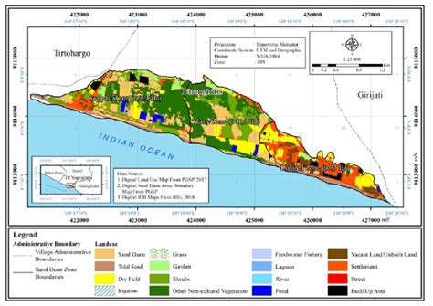 Land use map of Parangtritis sand dunes. | Download Scientific Diagram