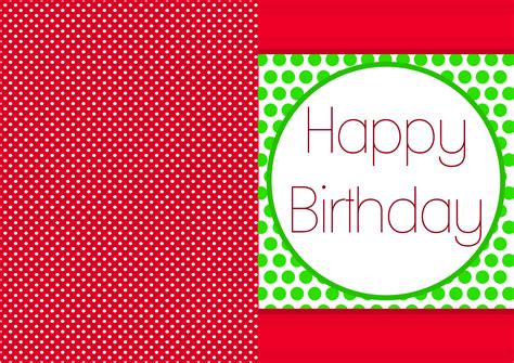 Happy Birthday Card Printable A4 - Crafting Papers