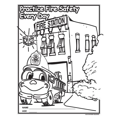 Fire Prevention Week Coloring Pages Az Sketch Coloring Page