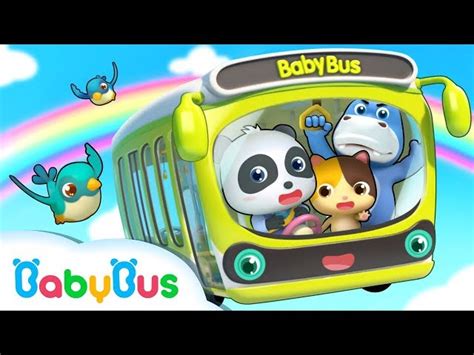 Baby Panda Bus Driver | Wheels on the Bus | Number Song, Car Song | Nursery Rhymes | BabyBus ...