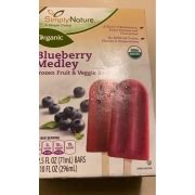 Simply Nature Frozen Fruit & Veggie Bars: Calories, Nutrition Analysis & More | Fooducate