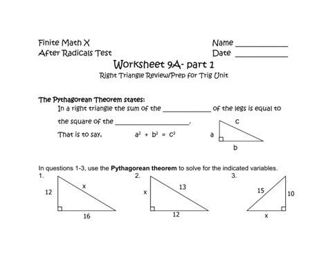 ️Hypotenuse Leg Worksheet Pdf Free Download| Gambr.co