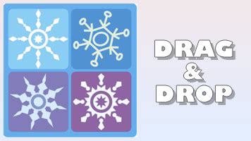 Snowflake Drag & Drop Puzzle | Play Snowflake Drag & Drop Puzzle on ...