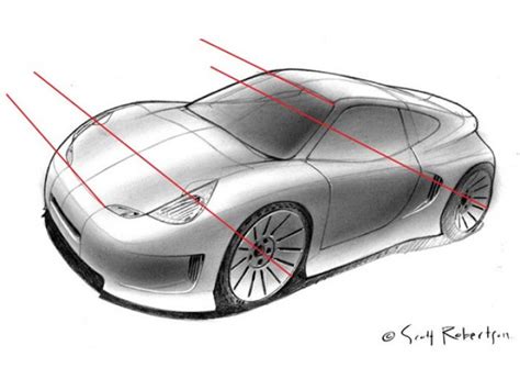 Perspective Drawing Tutorial - Car Body Design