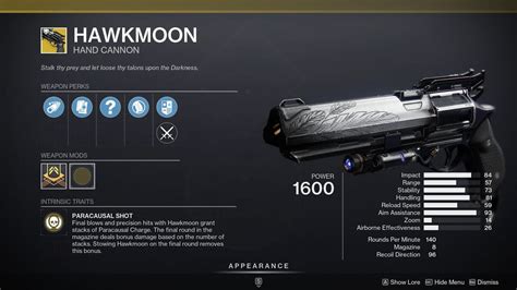 Destiny 2: How to Get Hawkmoon and God Roll | HGG