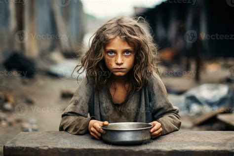 Hungry starving poor little child looking at the camera 27012929 Stock ...