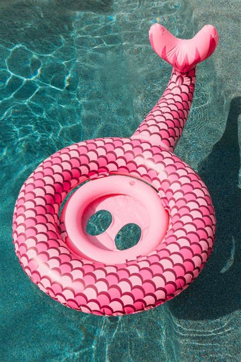 Baby Mermaid Tail Pool Float | Cute pool floats, Baby mermaid, Summer pool floats