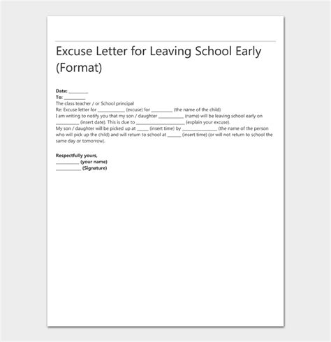 How to Write an Excuse Letter for Leaving School Early (Quick Guide)