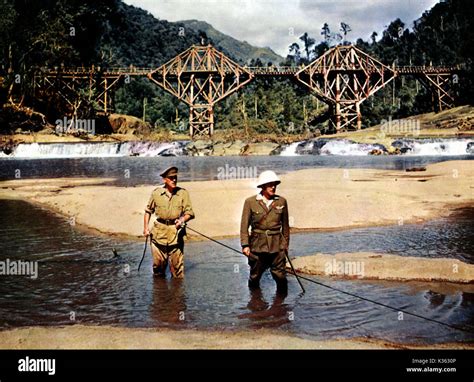 THE BRIDGE ON THE RIVER KWAI ALEC GUINNESS, SESSUE HAYAKAWA Date: 1957 Stock Photo - Alamy