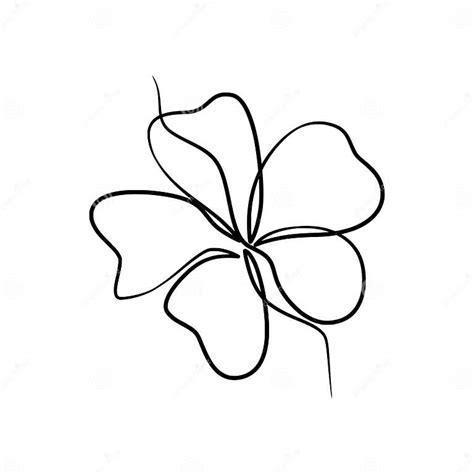 Continuous One Line Art Drawing of Beauty Champa Flower Stock Vector - Illustration of white ...