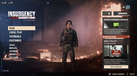 Main menu - Insurgency: Sandstorm | Interface In Game