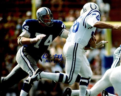 Autographed BOB LILLY 8x10 Dallas Cowboys Photo - Main Line Autographs